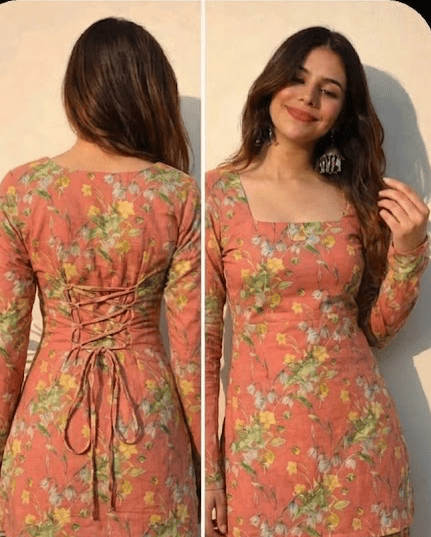 2pc peachy corset kurti - Kolari official2pc peachy corset kurti2pc peachy corset kurti