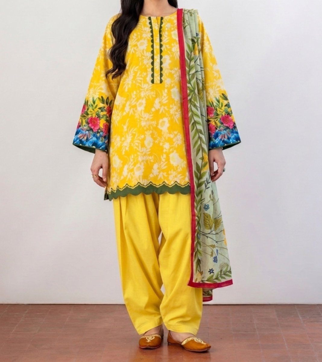 3pc Butter yellow farshi set - Kolari official3pc Butter yellow farshi set3pc Butter yellow farshi set