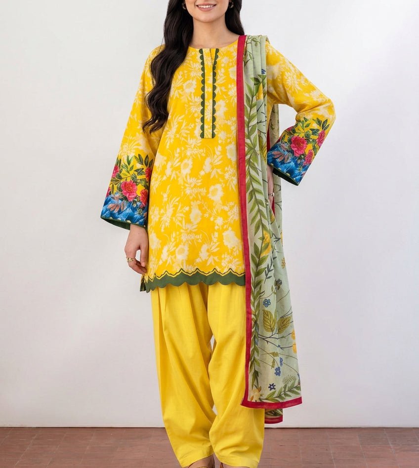 3pc Butter yellow farshi set - Kolari official3pc Butter yellow farshi set3pc Butter yellow farshi set