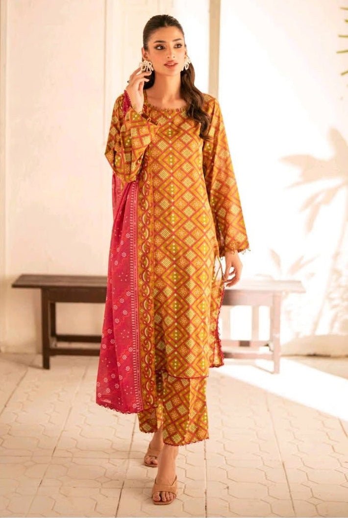 3pc chunri inspired outfit ( sapphire unstiched ) - Kolari official3pc chunri inspired outfit ( sapphire unstiched )3pc chunri inspired outfit ( sapphire unstiched )