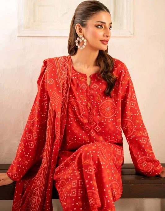 3pc chunri print outfit ( sapphire unstitched) - Kolari official3pc chunri print outfit ( sapphire unstitched)3pc chunri print outfit ( sapphire unstitched)