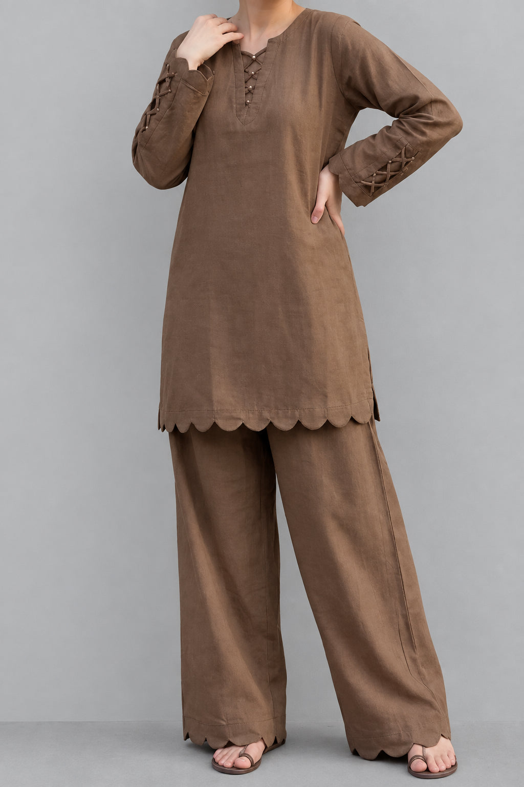 Coffee solid coord set🤎 - Kolari officialCoffee solid coord set🤎Coffee solid coord set🤎