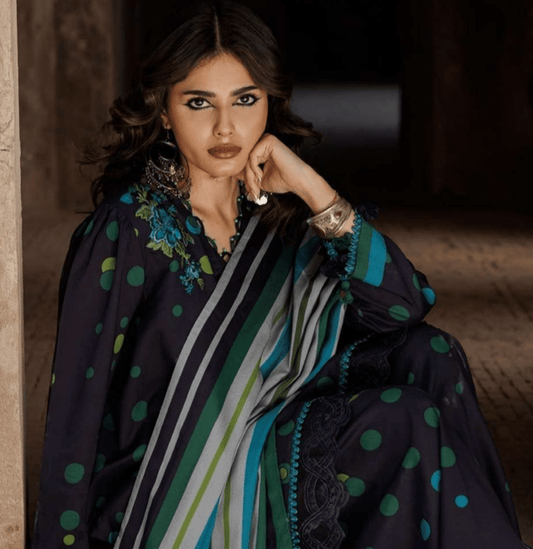 Ethnic polka ( unstitched set -3pc ) - Kolari officialEthnic polka ( unstitched set -3pc )Ethnic polka ( unstitched set -3pc )
