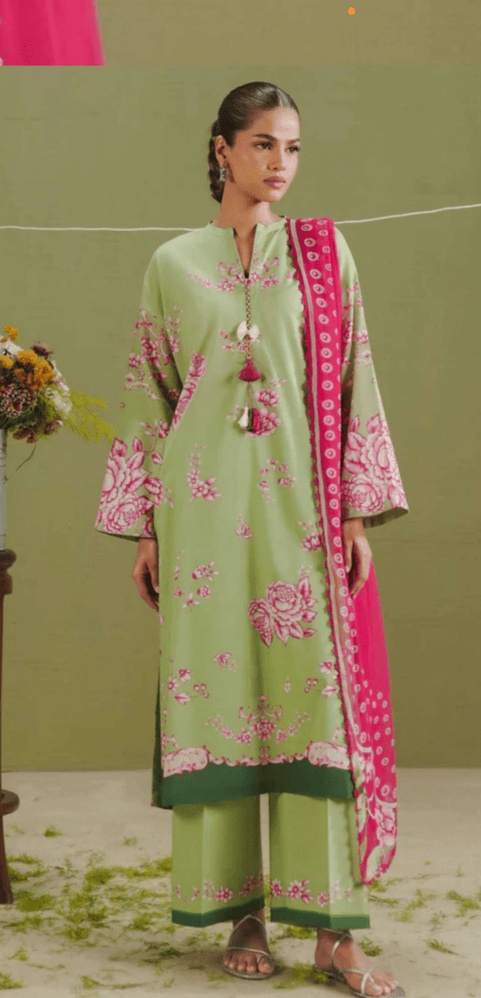 Sage green by Coco by zarashajhan ( unstitched 3pc ) - Kolari officialSage green by Coco by zarashajhan ( unstitched 3pc )Sage green by Coco by zarashajhan ( unstitched 3pc )
