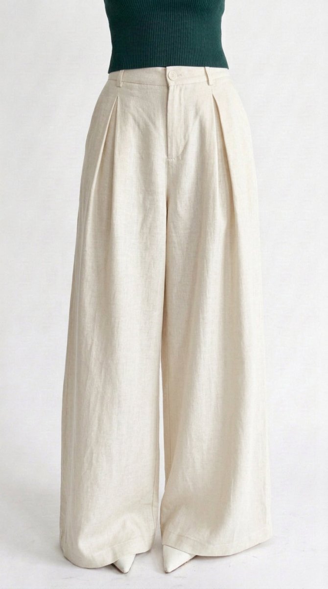 white Wide leg korean pants - Kolari officialwhite Wide leg korean pantswhite Wide leg korean pants