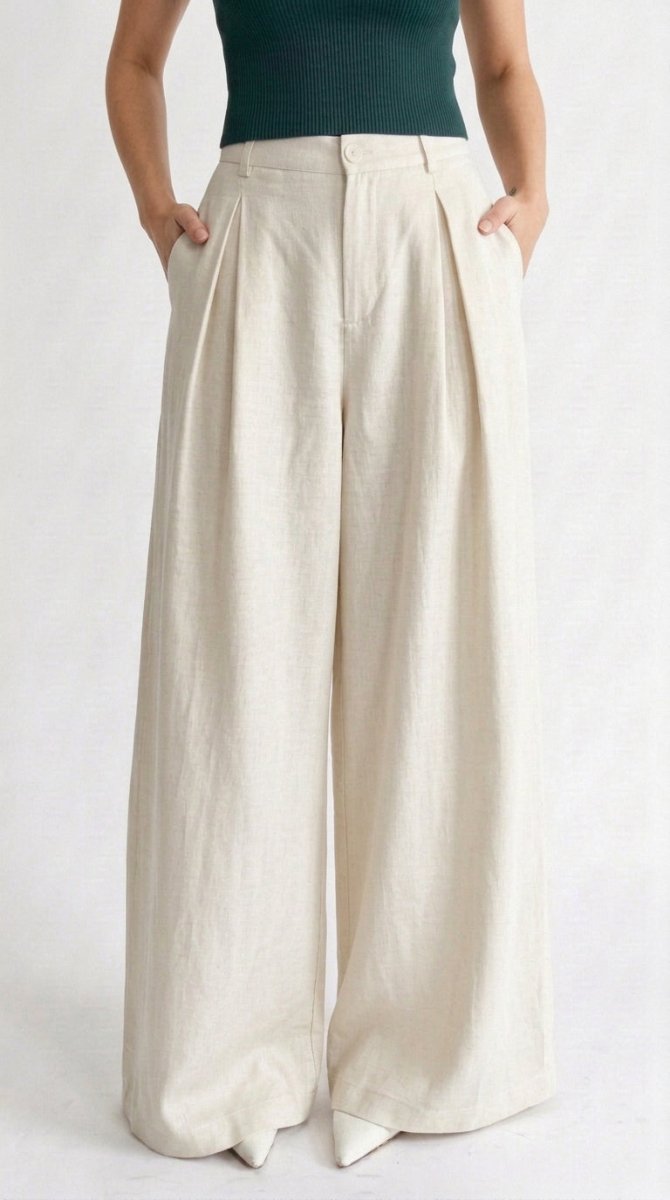 white Wide leg korean pants - Kolari officialwhite Wide leg korean pantswhite Wide leg korean pants